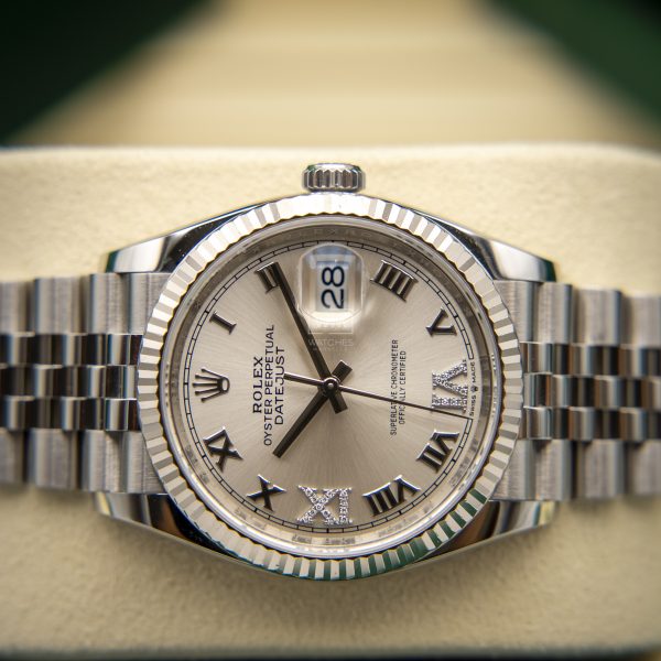Rolex Datejust 126234 Acero/Oro blanco jubilee Esf Plata 01/2025 - Imagen 4