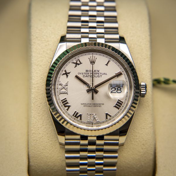 Rolex Datejust 126234 Acero/Oro blanco jubilee Esf Plata 01/2025 - Imagen 2