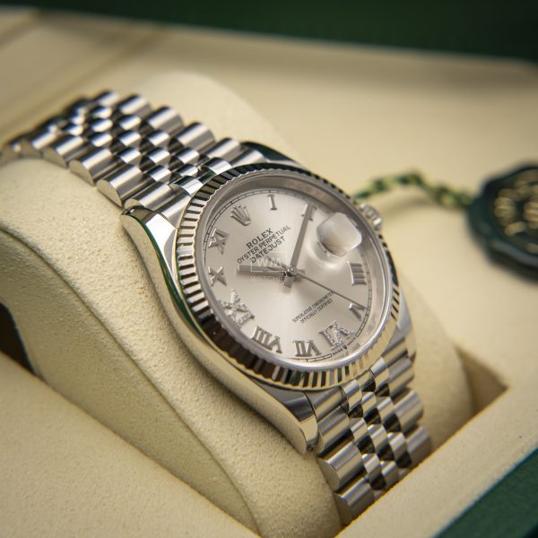 Rolex Datejust 126234 Acero/Oro blanco jubilee Esf Plata 01/2025 - Imagen 5