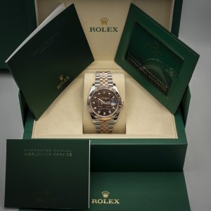Rolex Datejust 126331 41mm Esf chocolate con diamantes Nuevo 2025
