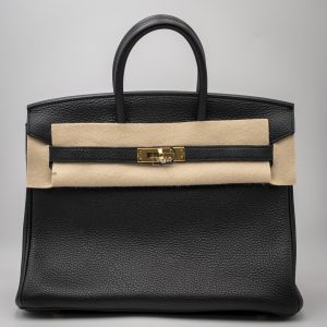 Bolso Hermes Birkin 25 Togo Negro Nuevo a Estrenar 2025